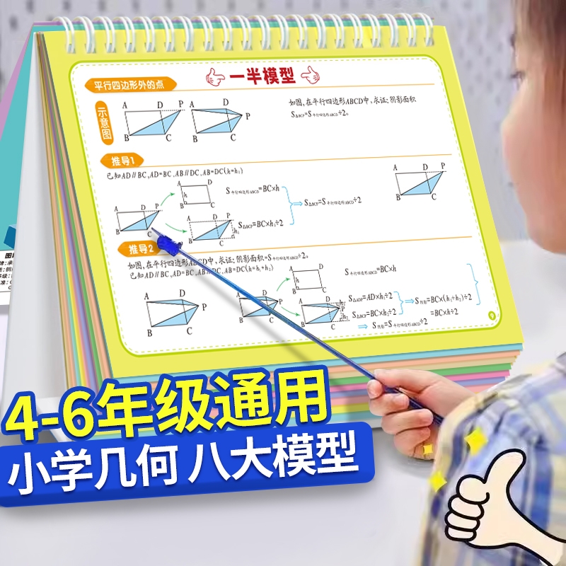 小学数学公式台历1-6年级图表认知卡数学几何模型公式图表大全知识