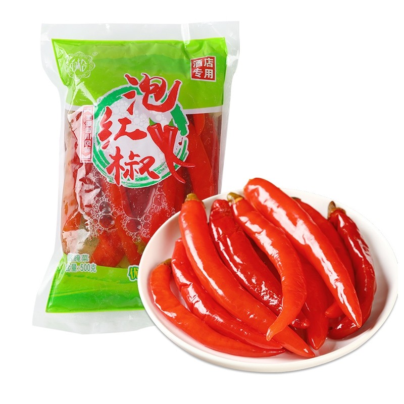 泡红椒四川特产老坛泡辣椒二荆条红辣椒泡菜餐饮商用泡椒炒菜配料