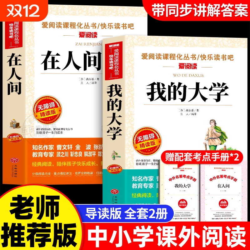 在人间我的大学高尔基正版全2册