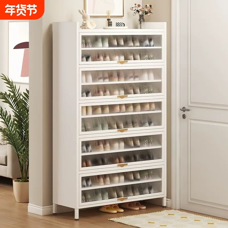 钢制鞋柜落地家用门口大容量多层收纳阳台铁皮金属不锈钢防晒鞋架,住宅家具,鞋柜,淘宝优惠券,粉丝福利购,淘宝优惠卷