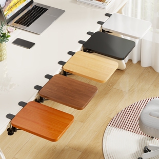 桌面延长板手托架办公桌电脑桌可折叠手臂鼠标键盘加宽延伸板木板