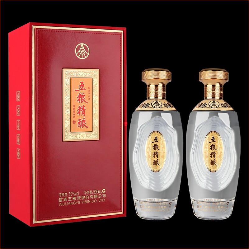五粮液股份五粮精酿52度浓香型白酒...
