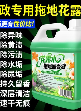拖地花露水持久留香清洁液大桶专用无水印地板瓷砖清洁剂杀菌清香