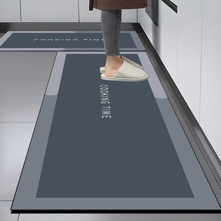 硅藻泥厨房地垫防滑防油吸水垫家用免洗可擦吸水地毯耐脏脚垫防水
