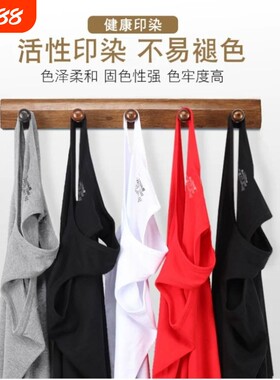 新款纯棉男士圆领背心舒适简单百
