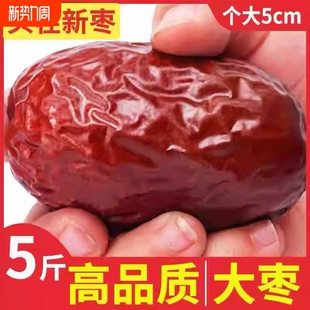 新疆大枣和田特级5斤骏枣大红枣旗舰店无核零食干果孕妇特产泡茶