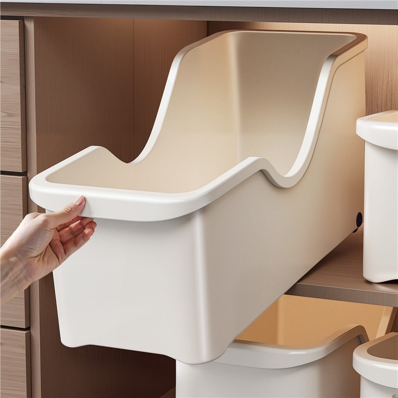 厨房收纳筐橱柜杂物零食收纳盒家用桌面储物箱塑料置物篮子