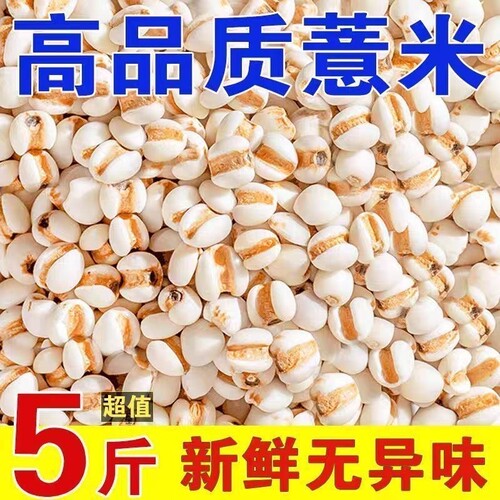 云南粗粮薏米仁新米大薏仁米商用配赤豆红豆五谷杂粮薏苡仁中药材