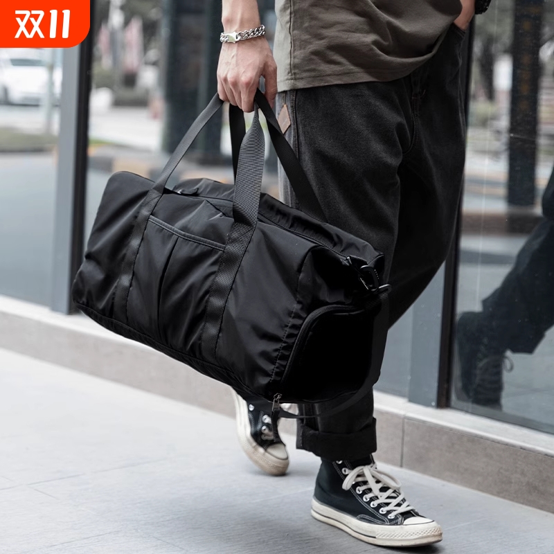 大容量短途旅行包男款手提袋行李包运动健身包斜挎包男包提包拉杆