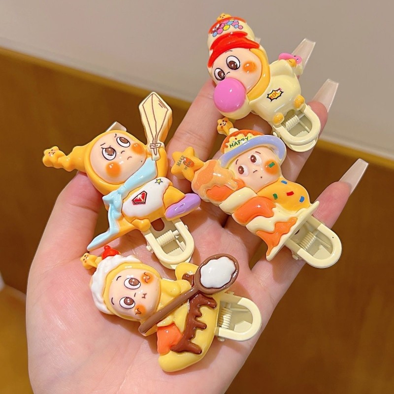 可爱星星人ins风发夹可爱甜美少女侧边刘海发卡洋气发饰爆款同款