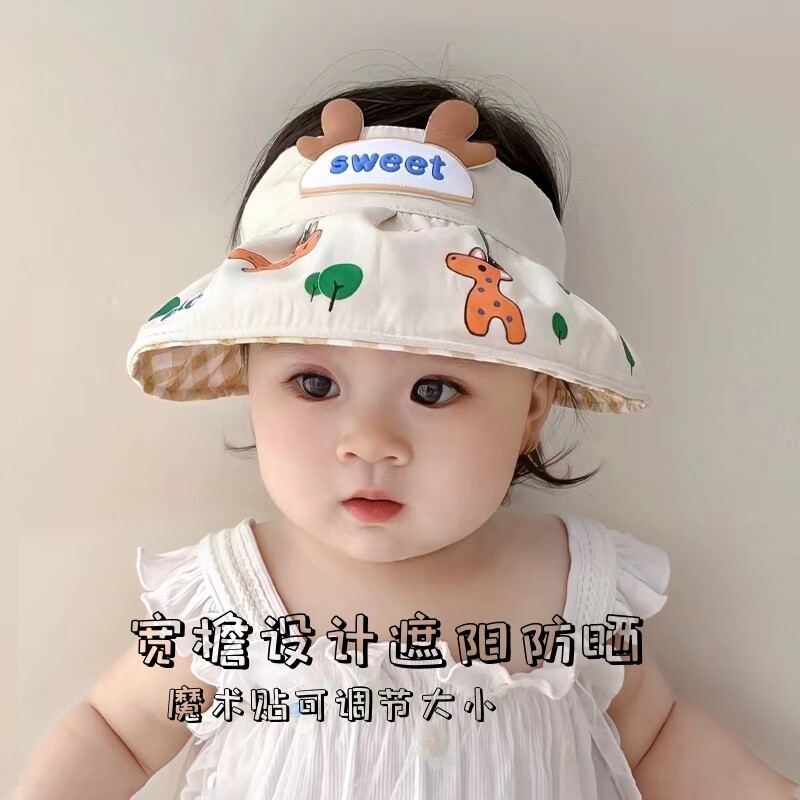 宝宝夏季防晒空顶遮阳帽图片