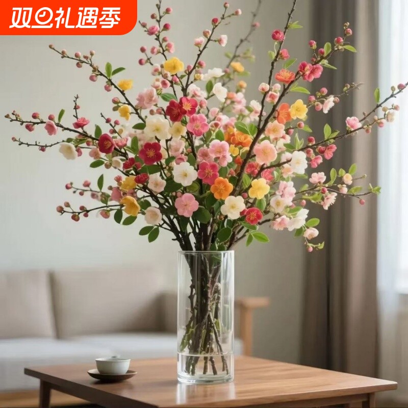 【遇水开花】鲜枝浓香型水培梅花枝带花苞室内耐寒花卉绿植