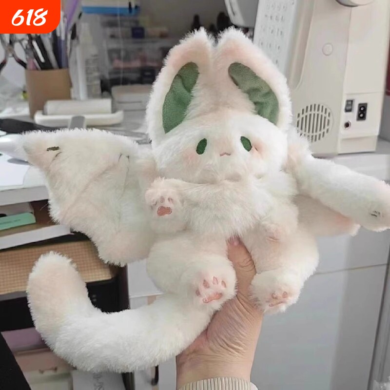 蝙蝠兔玩偶毛绒玩具可爱兔子布娃娃睡觉抱枕玩偶公仔生日礼物女生