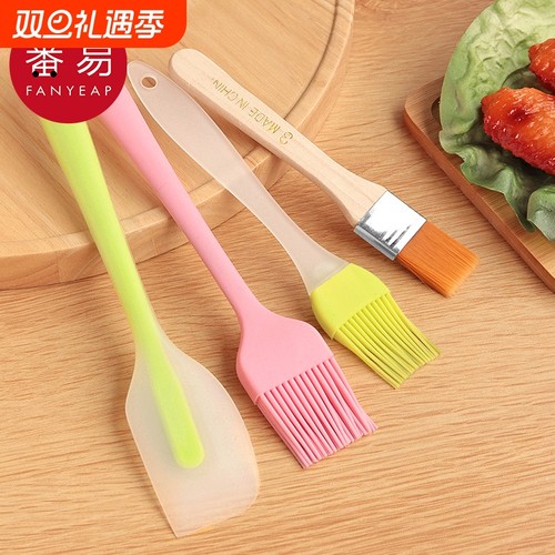 油刷A1vn800-厨房烙饼烘焙用具硅胶刷毛刷煎饼家用烧烤刷软毛小