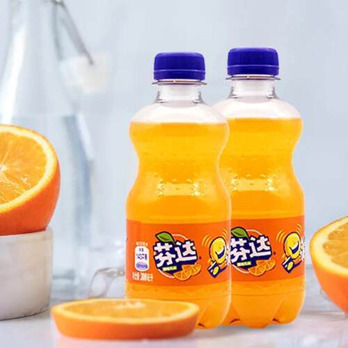 饮料可口可乐芬达300ml橙味汽水小瓶装果味包邮整箱葡萄柠檬气泡