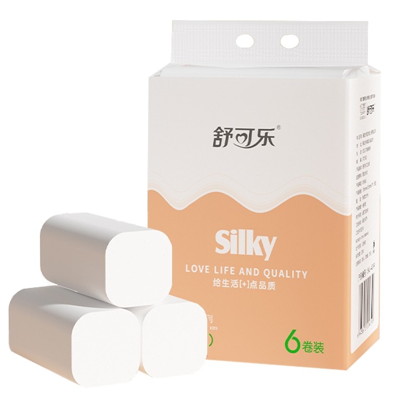 舒可乐5层柔棉系列原生木卷纸