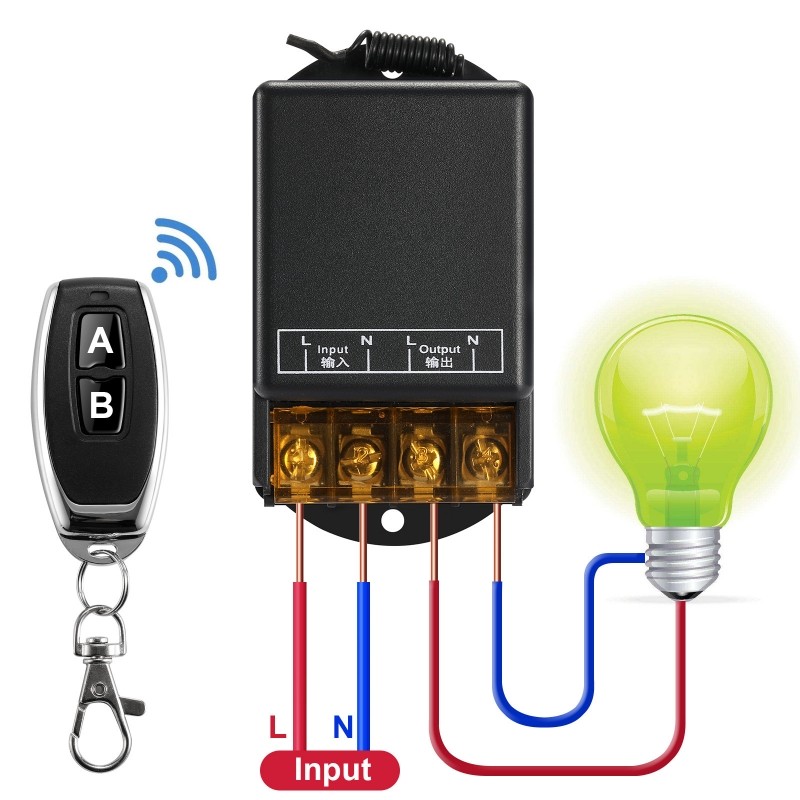 厂家供应私模220v无线遥控开关 智能遥控灯开关 智能家居 43