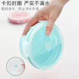 Силиконовый складной портативный ланч-бокс для школьников, банка для хранения, складные палочки для еды