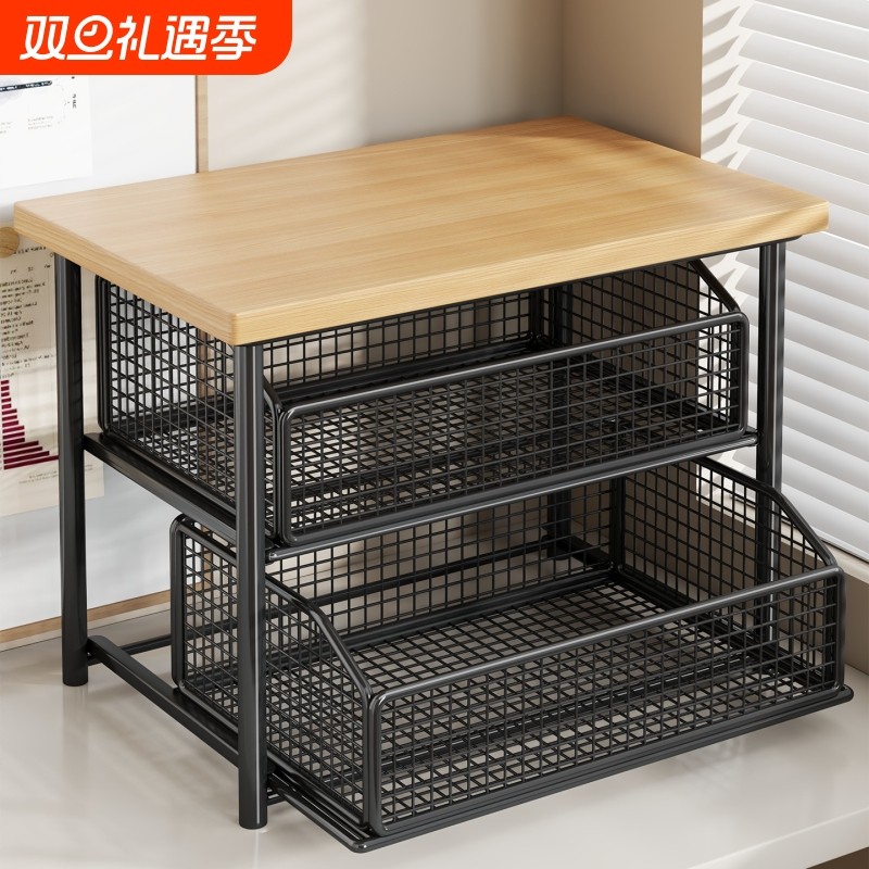 打印机置物架桌面带抽屉