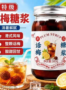 【话梅糖浆】咖啡店同款话梅糖浆