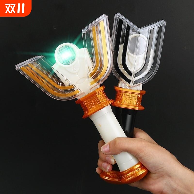 迪迦超人神光棒变身器欧布圣剑黑暗召唤器软胶人偶儿童玩具套装