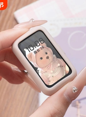 适用华为手环10硅胶表带软壳9/8/7代运动ins风时尚多巴胺夏保护套红色半包紫色粉色