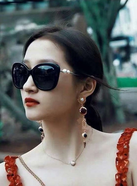 墨镜女款时尚百搭5339小香风明星同款珍珠偏光防紫外线防晒太阳镜