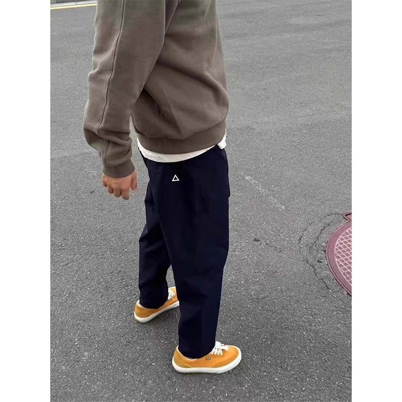 美式软壳防水冲锋裤男秋季大码直筒微锥速干工装裤子户外登山长裤