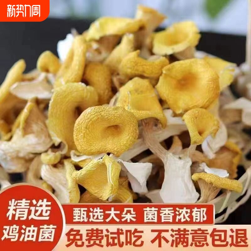 古田黄金菇榆黄蘑鸡油菌干货500g包邮菌汤包食用菌煲汤料菌菇香菇