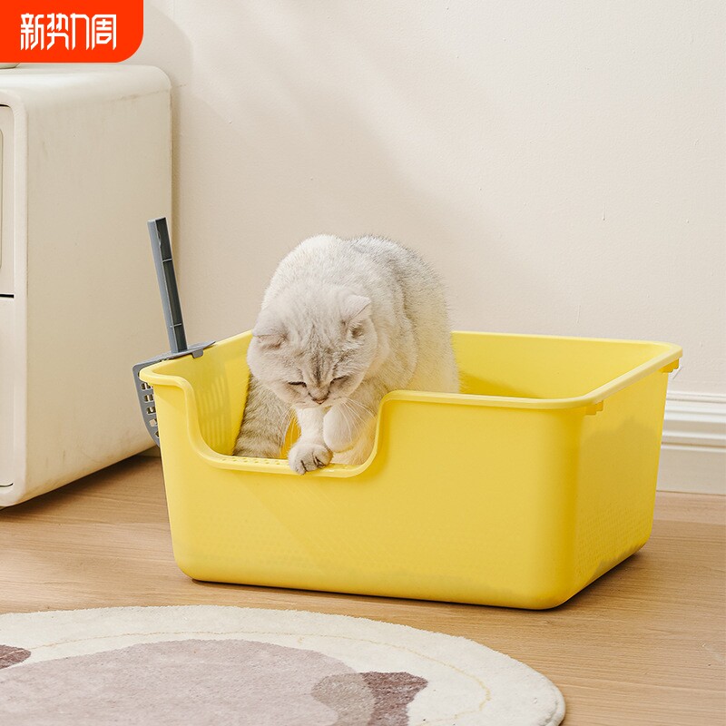 一体式猫砂盆超大号开放式防外溅猫厕所半封闭猫沙盆宠物猫咪用品