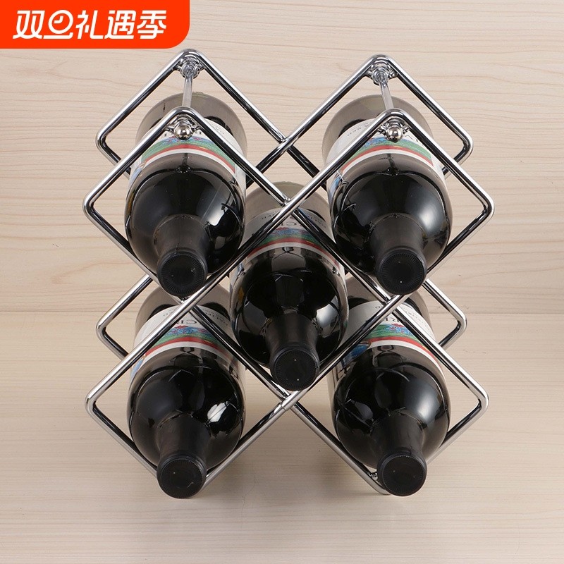创意金属酒柜铁艺红酒架可拆装葡萄酒架子欧式酒店家居装饰摆件