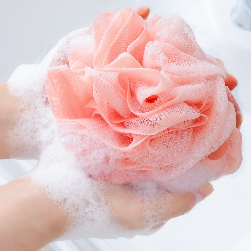 大号沐浴球浴花球高档不散洗澡球浴球花超柔软搓澡搓背洗浴用澡花