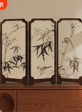 水晶面摆件屏风桌面摆台插座遮挡