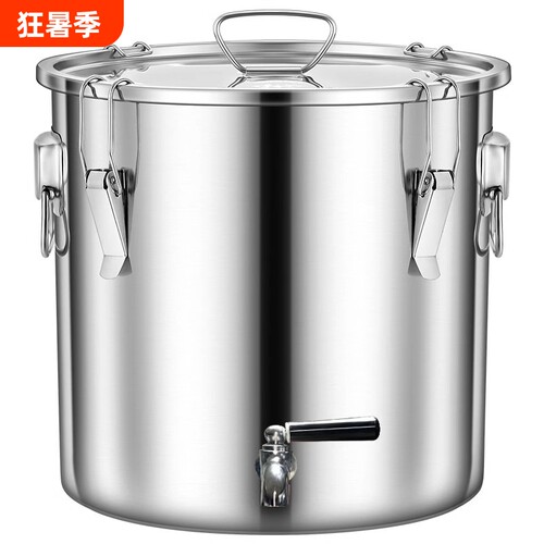 304不锈钢桶密封桶带龙头商用