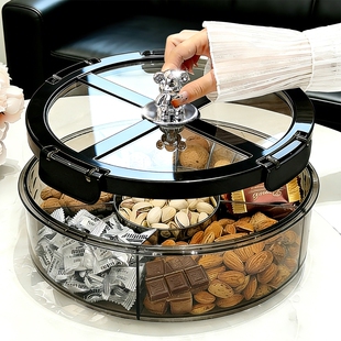 干果盘客厅茶几家用2026新款水果盘高端精致高颜值坚果瓜子糖果盒