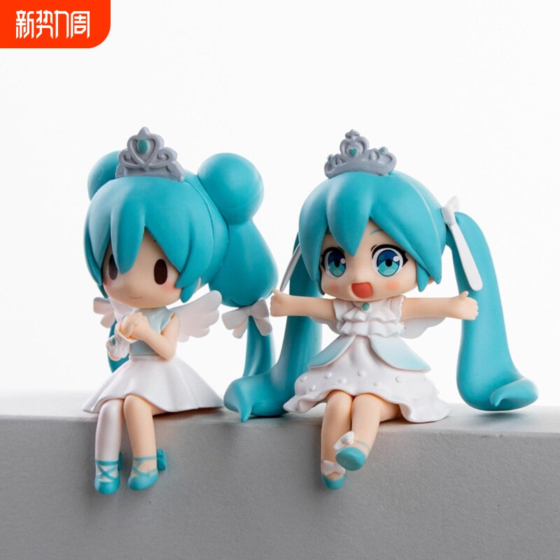 动漫二次元周边Q版大眼豆豆眼公主初音车载机箱手办模型摆件公仔