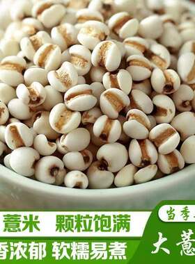 正宗薏仁米薏米仁新货煮粥喝赤豆红豆五谷杂粮粗粮油饱满绿豆红枣