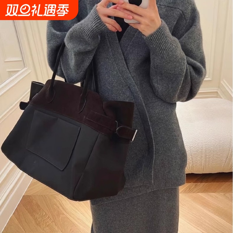 新款Margaux17托特包通勤尼龙拼