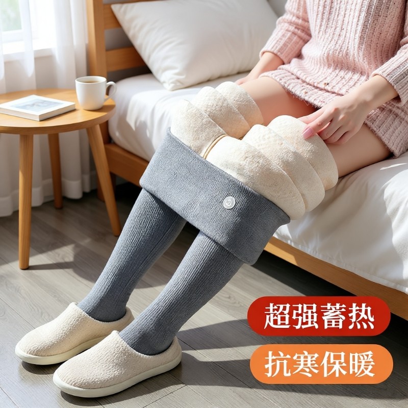 保暖裤女外穿秋冬款加绒加厚打底裤高腰小脚裤秋裤毛绒裤特厚冬日