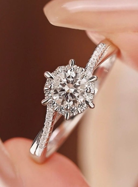 仿真莫桑石对戒钻石戒指