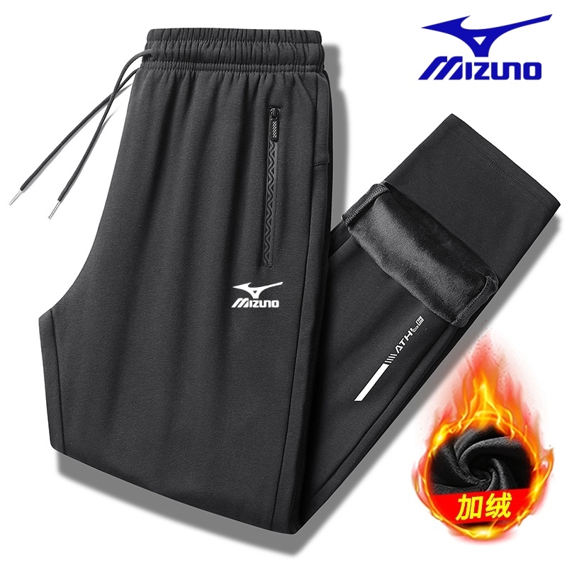 运动裤男女加厚2025新款秋冬直筒束脚美津濃青少年宽松户外长裤子