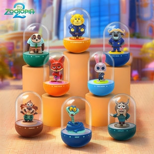 官方正品 迪士尼疯狂动物城2盲盒小夜灯尼克朱迪联名周边手办摆件