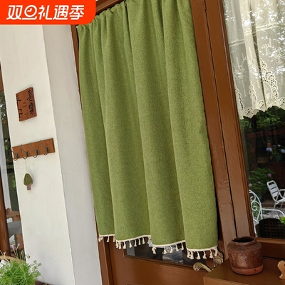 棉麻免打孔门帘|114人收藏