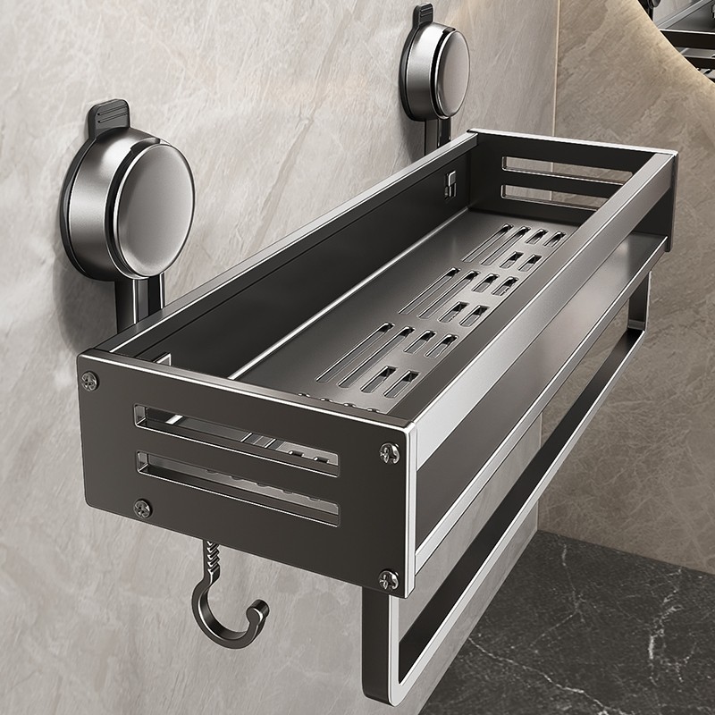 浴室吸盘置物架免打孔卫生间架子洗手间洗漱台洗澡间厕所收纳架