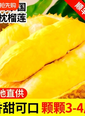 现摘榴莲顺丰包邮整箱带壳发货一整个鲜果新鲜到家香蕉果肉冰淇淋