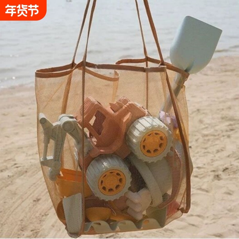 户外沙滩包大容量网袋收纳袋工具宝宝游泳儿童沙滩玩具出游旅游,运动包/户外包/配件,单肩包,淘宝优惠券,粉丝福利购,淘宝优惠卷