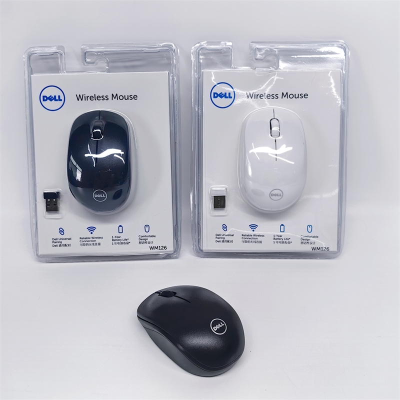 适用于戴尔无线鼠标笔记本台式机USB家用办公省电无线鼠标WM126