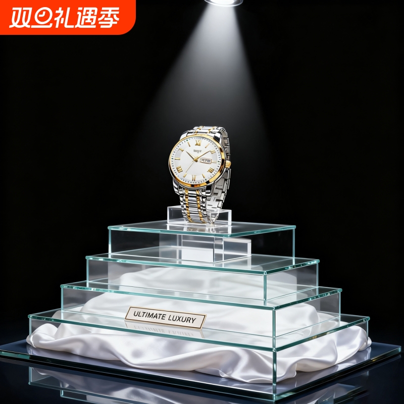 手表男款防水高级感全自动男表数字双日历防水腕表男机械风全自动