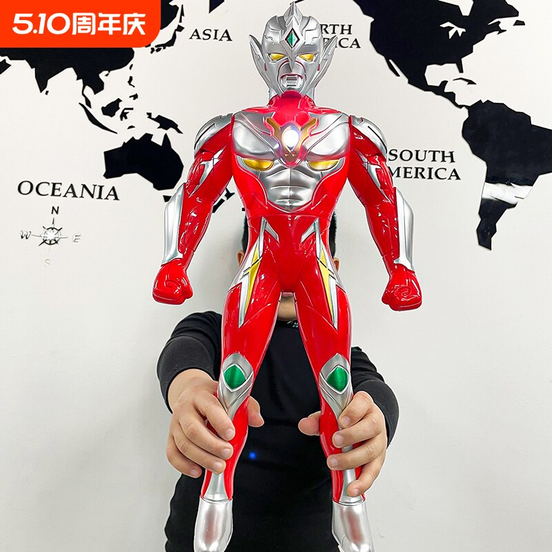 大号超人多关节可动怪兽儿童奥特玩具曼男孩手办礼物套装人偶变身