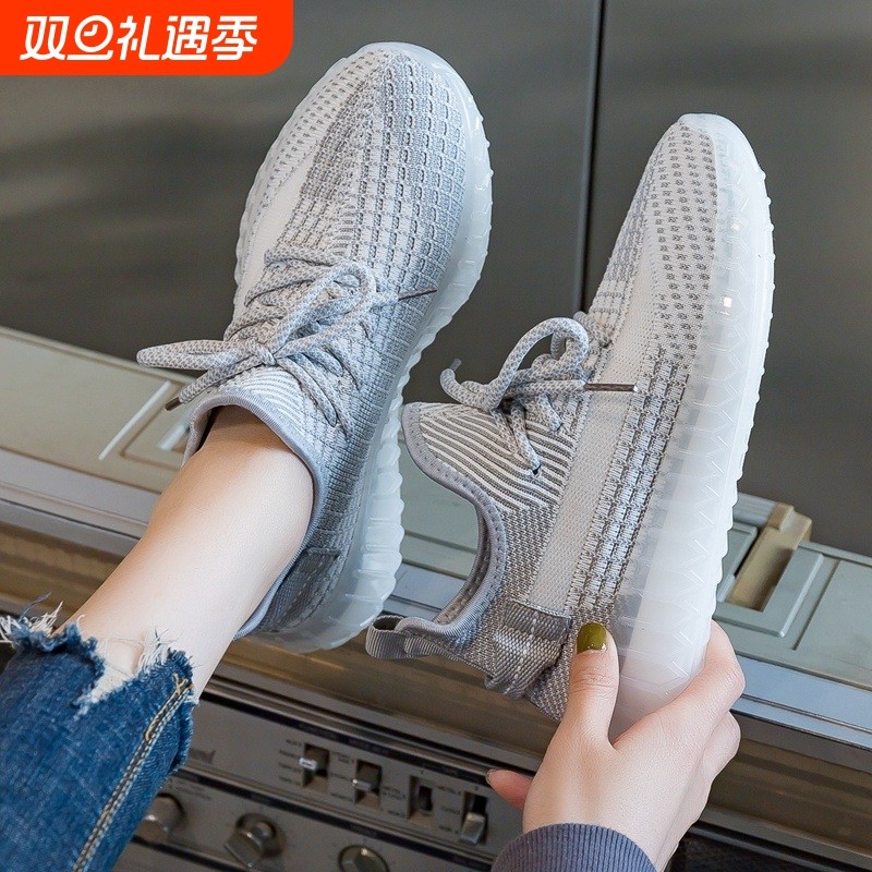 2025新款椰子鞋女春夏季爆款网鞋透气网面运动女鞋跑步鞋轻便软底